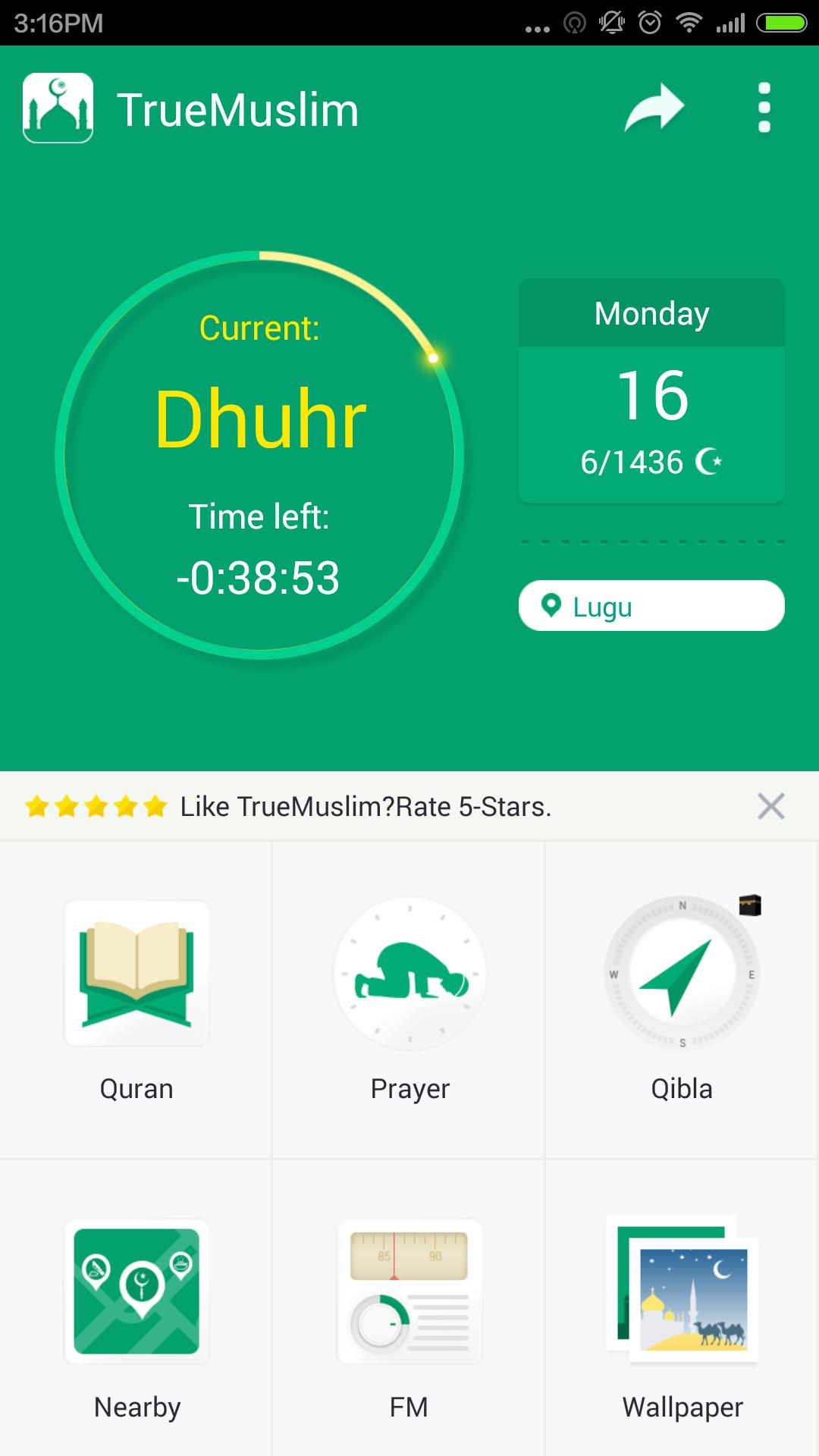 Muslim - Prayer Times, Azan, Quran & Qibla
