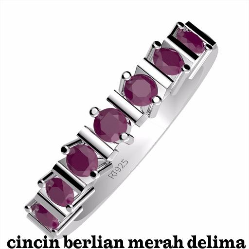 cincin berlian merah delima