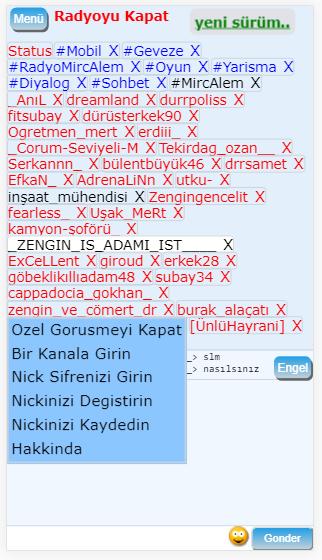 mIRCALem mIRC Sohbet