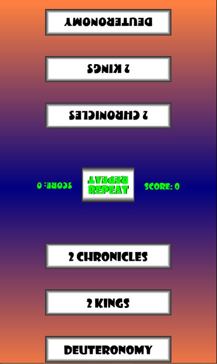 Bible Books Flash Game