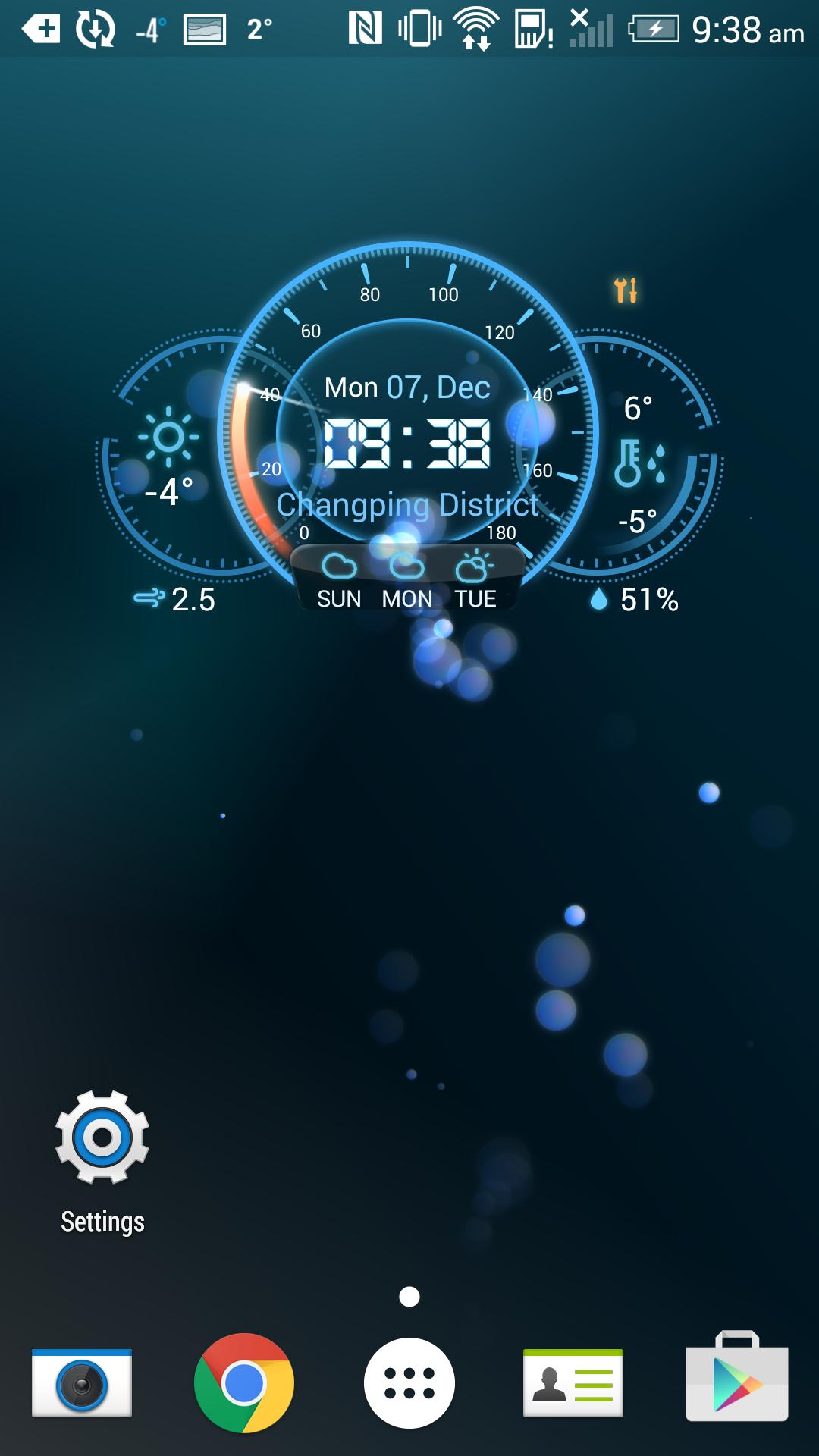3 Day Clock Forecast Widget