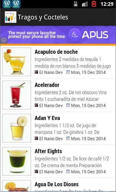 Tragos y Cocteles