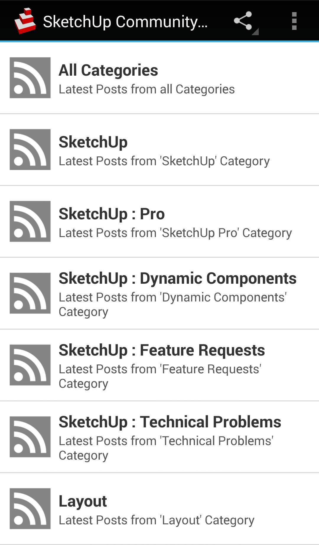 SketchUp Community Reader