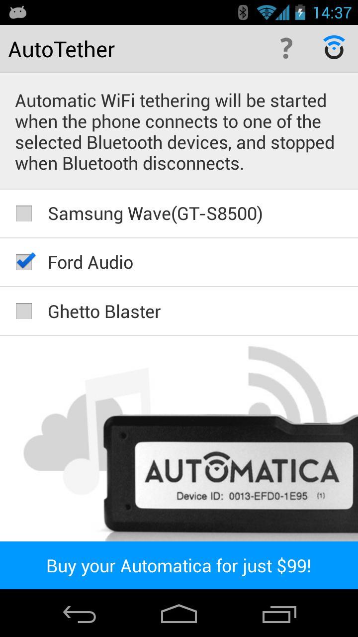 AutoTether for Automatica
