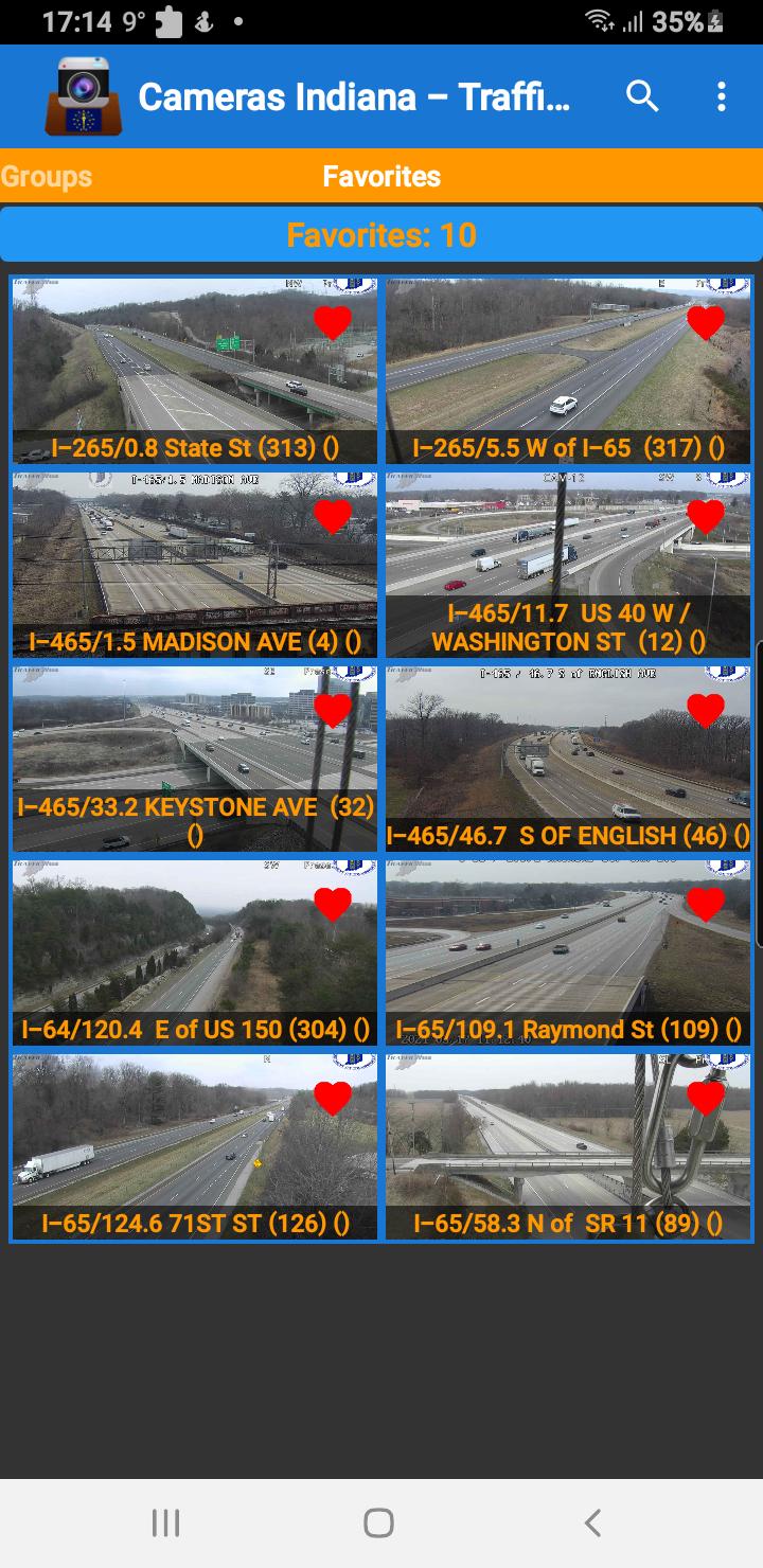 Cameras Indiana - traffic cams