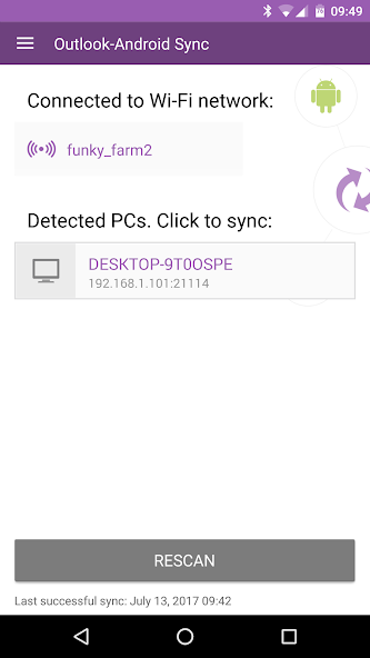Outlook-Android Sync