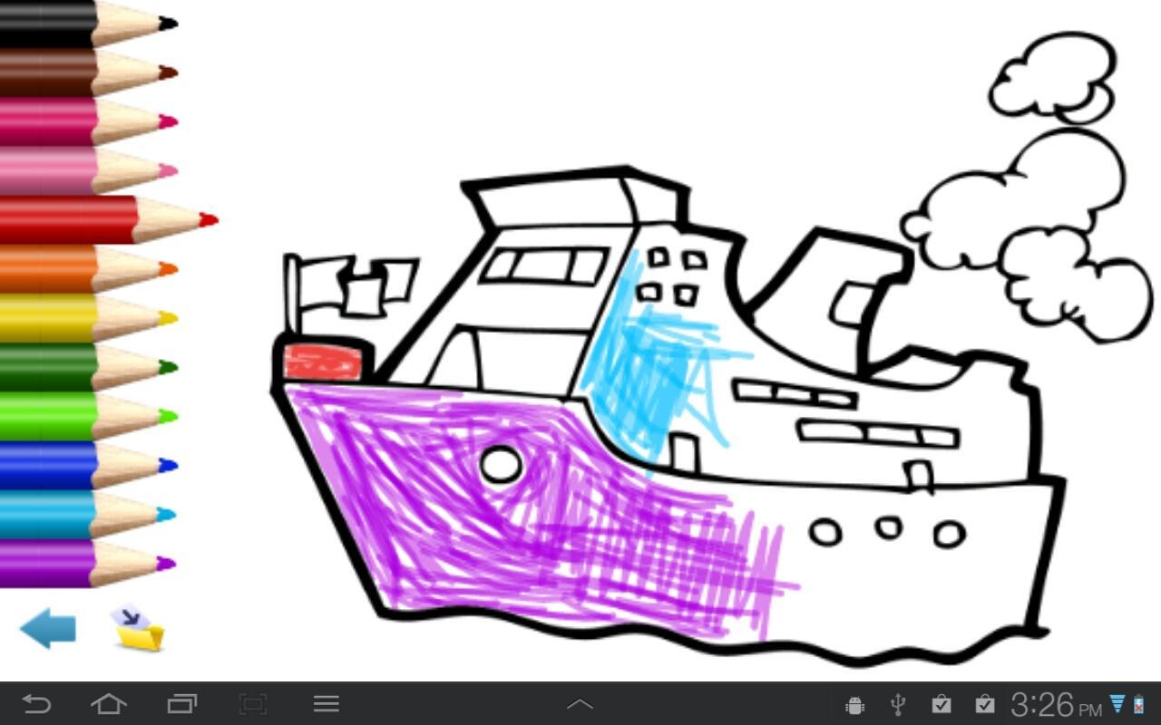 Ships Coloring Book