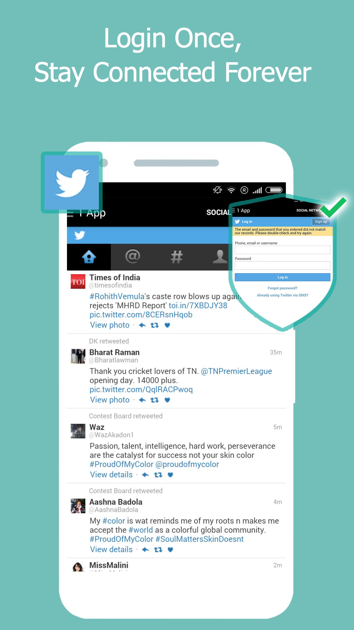 1-App: All Social Networking
