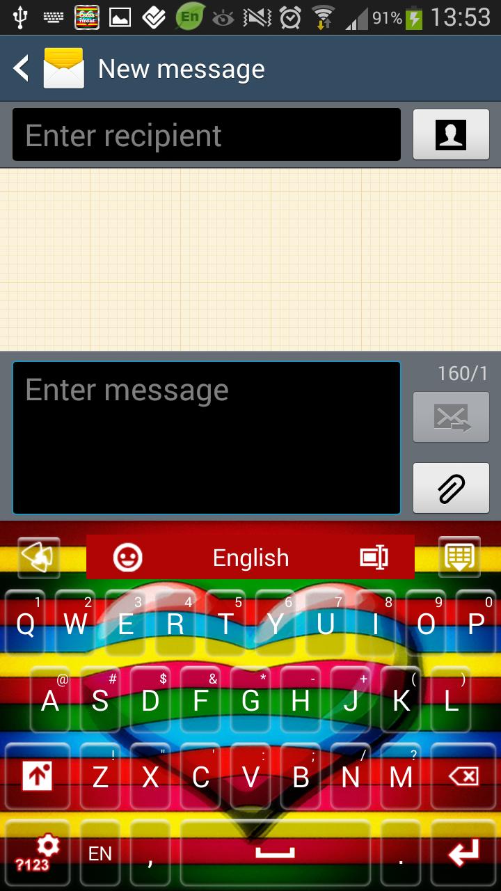 GO Keyboard Color Heart