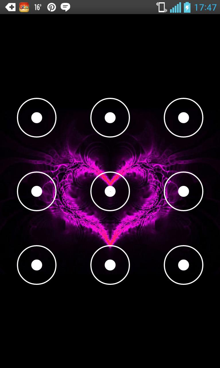 Skull Pattern Lock screen