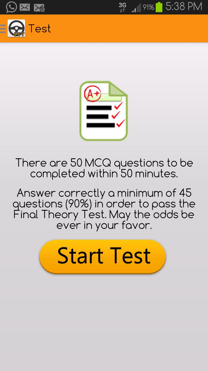 Final Theory Test Learner (SG)