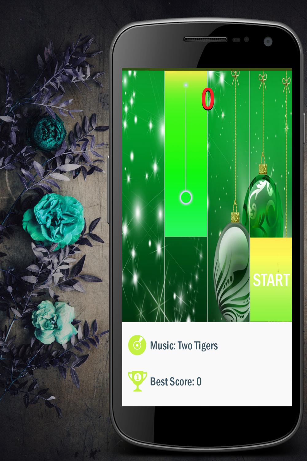 Christmas Piano Tiles - Green