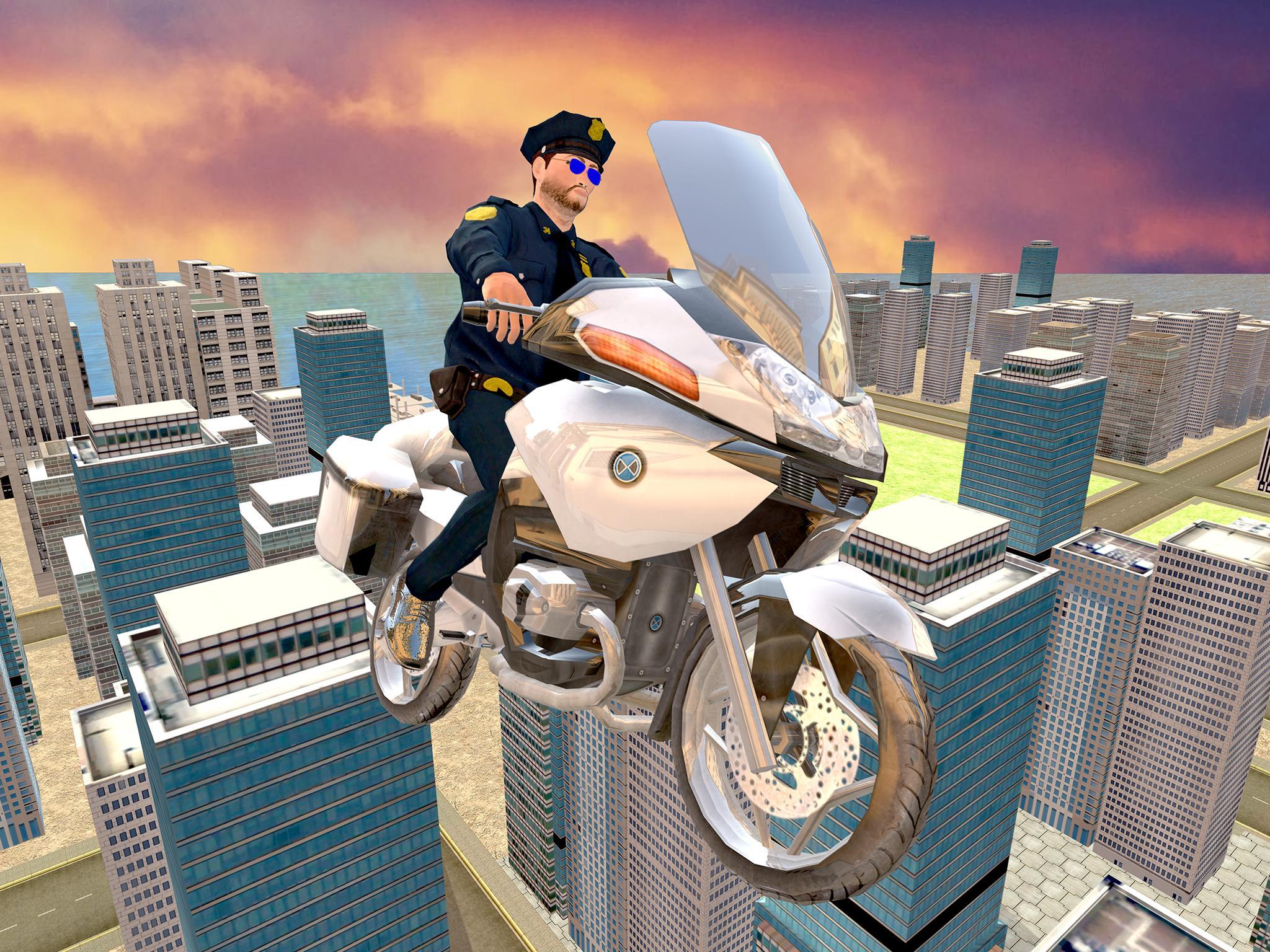 Flying Police Bike Rider 2016