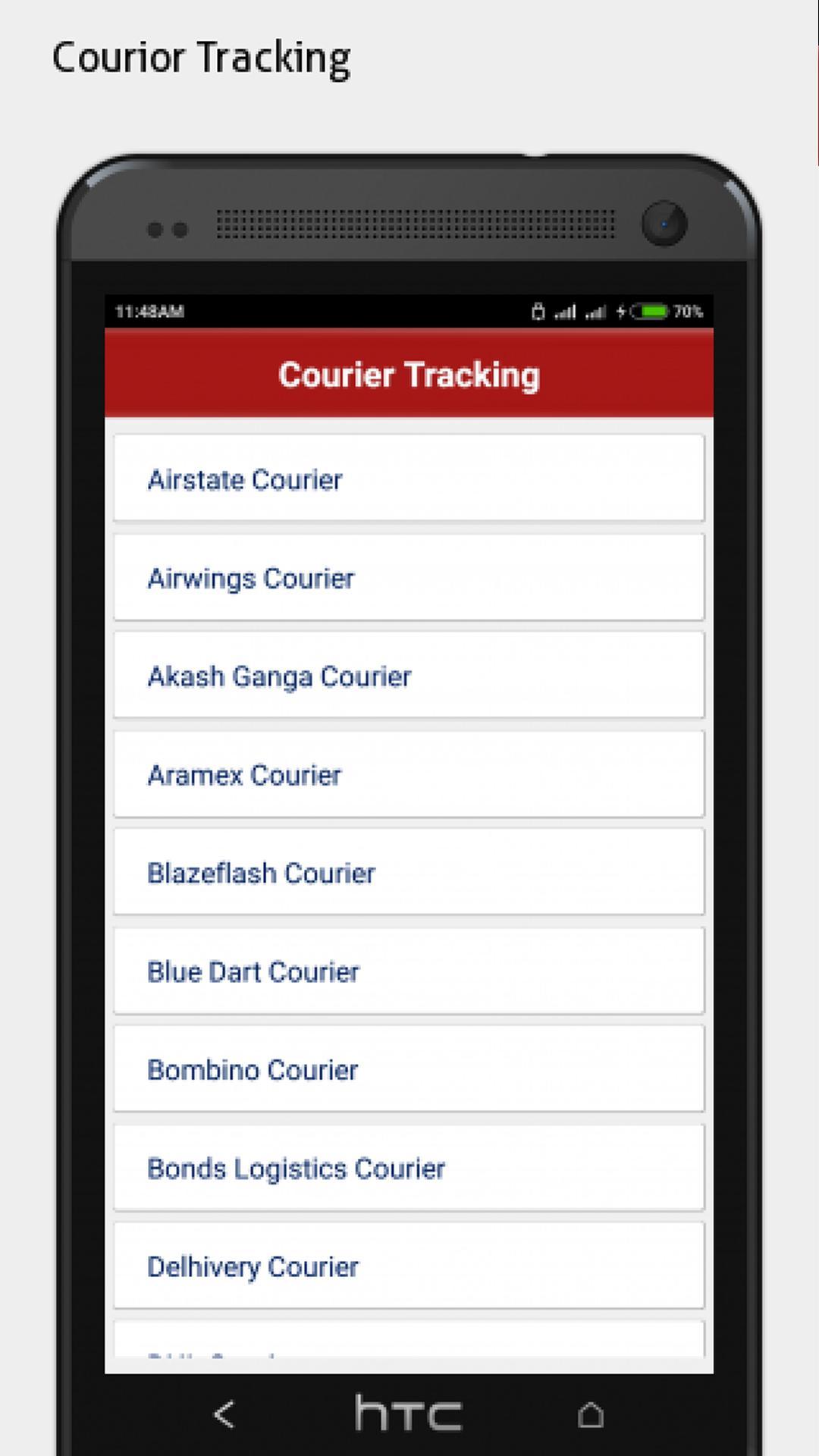 Courier Tracking App