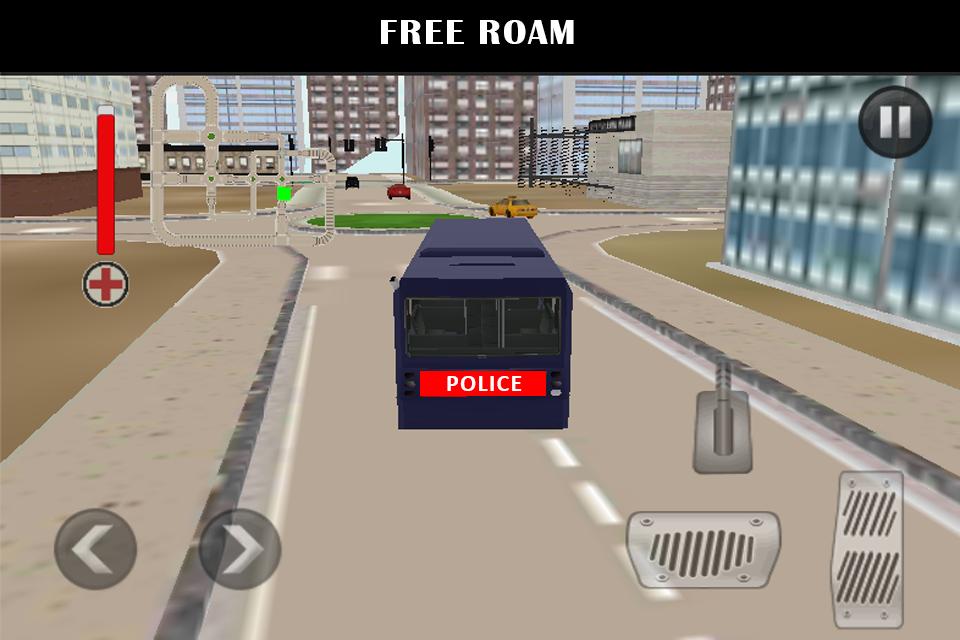Police Bus City Driver