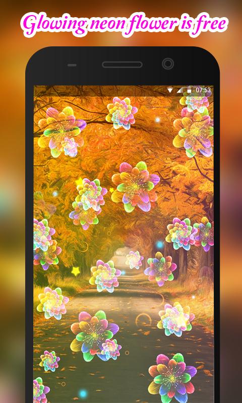 Neon Flowers Livewallpaper
