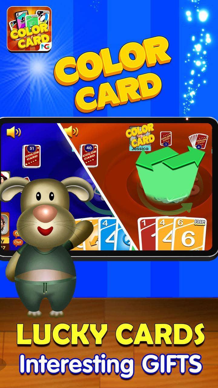 Color Card Game: Ono Friends - One Color Party