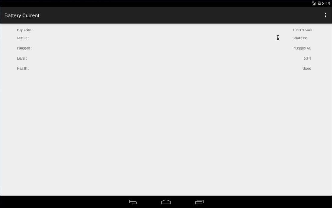 Battery Charging Current