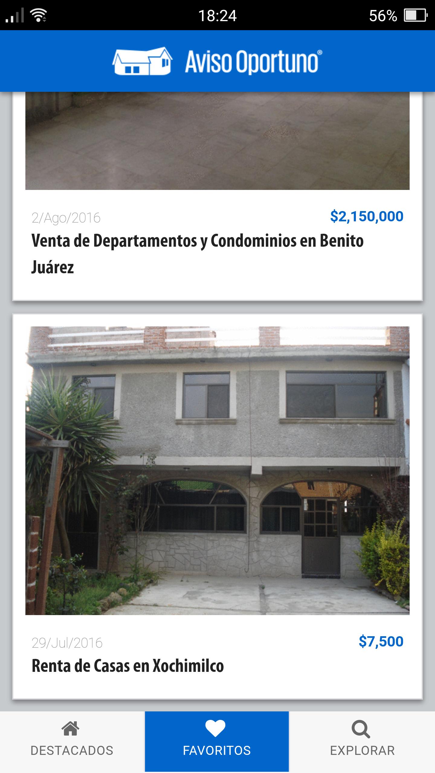 Aviso Oportuno Inmuebles