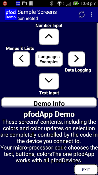 pfodApp Demo V2