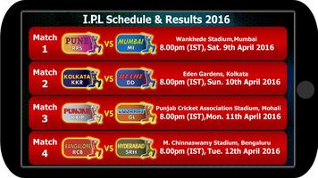 Schedule for IPL 2016