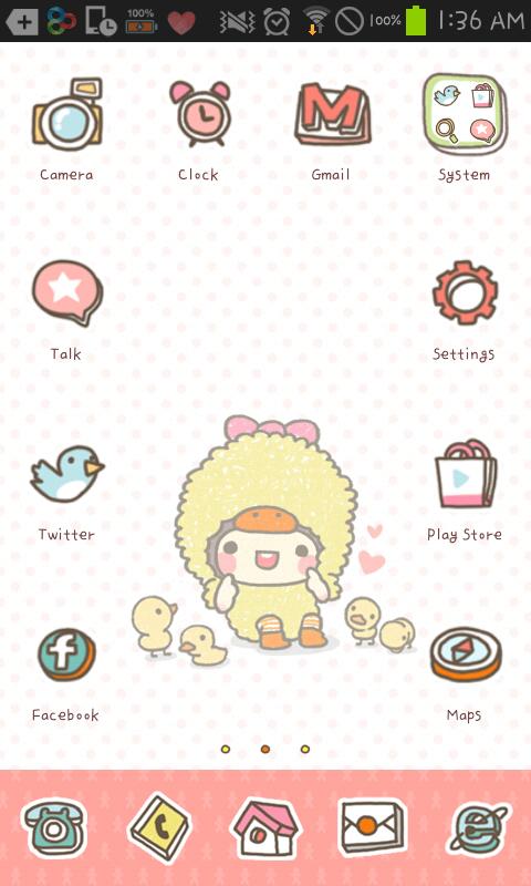 BeBe(Chick) Go Launcher theme