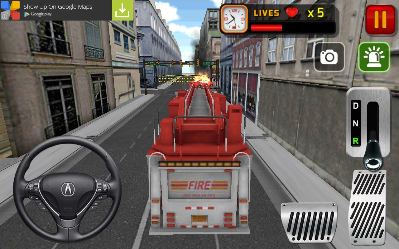 Firefighter truck 3d