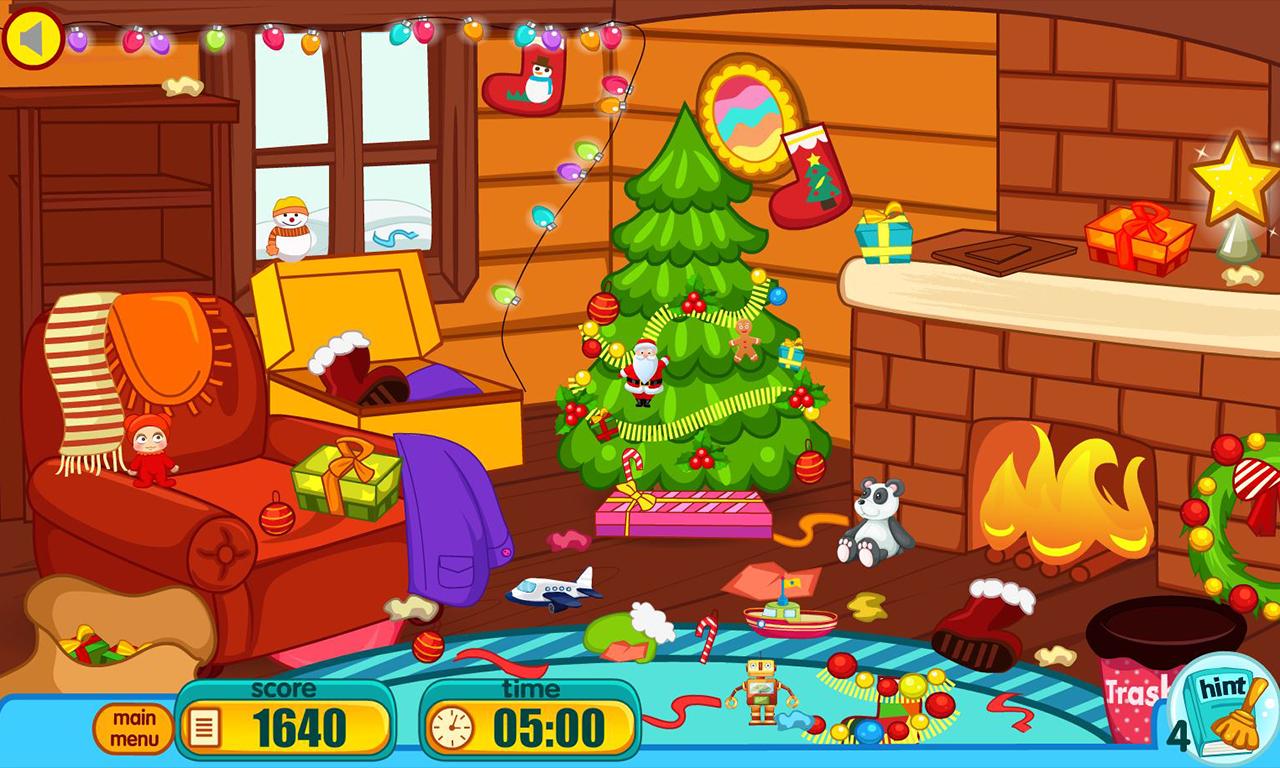 Clean up for santa claus