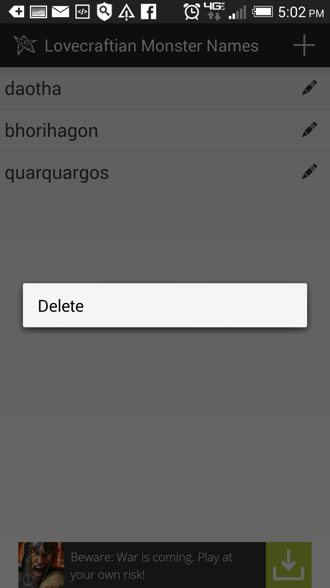 Lovecraftian Monster Names