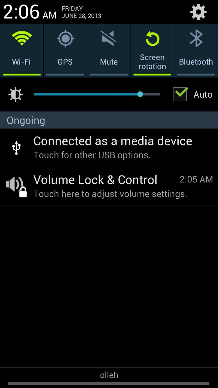 Volume Lock Control