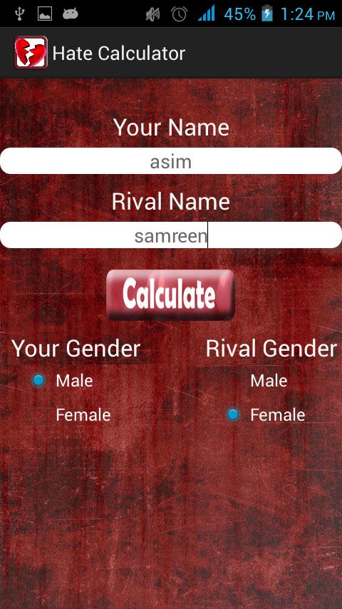 Hate Calculator