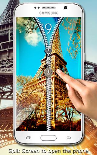 Paris Zipper Lockscreen