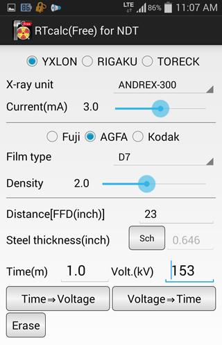 RTcalc(Free) for NDT
