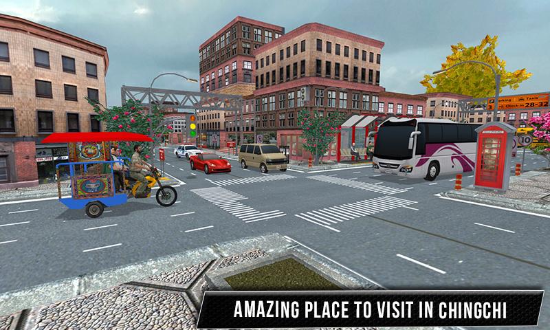 City Tuk Tuk Chingchi Drive 3D