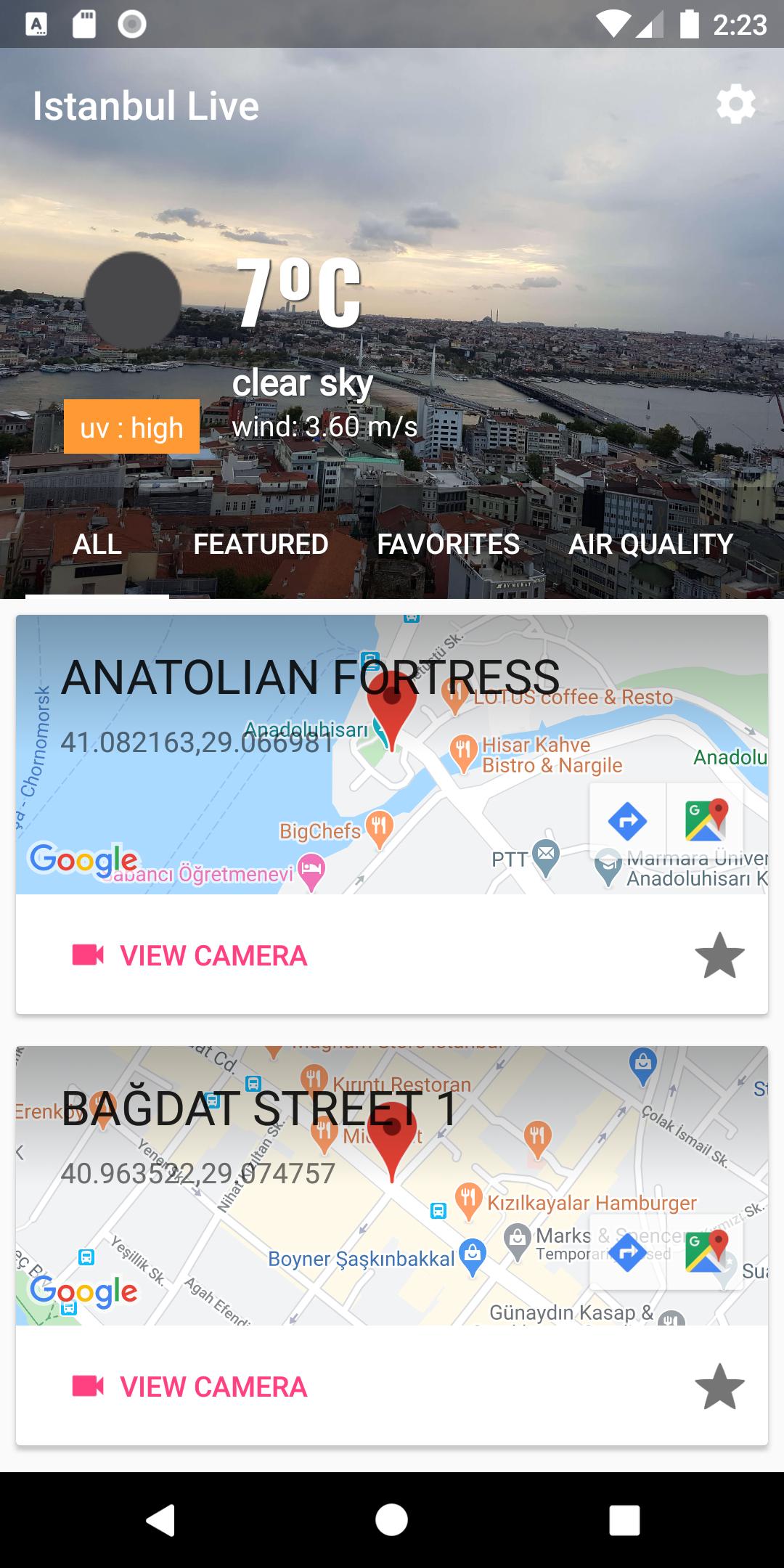 Istanbul LIVE : Cameras