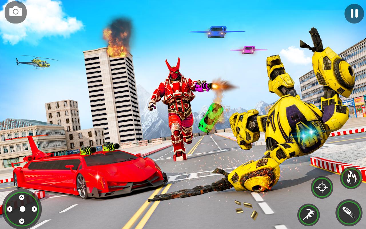 Flying Limo Robot Transform