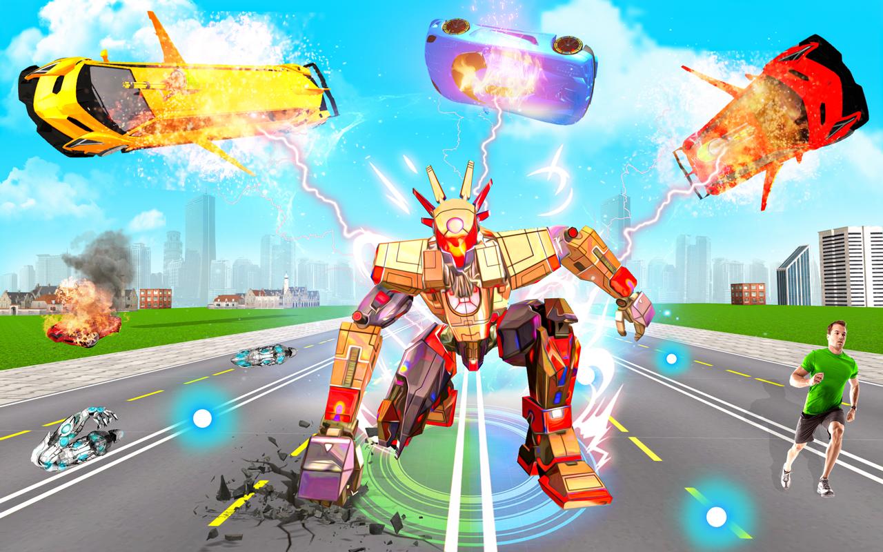 Flying Limo Robot Transform