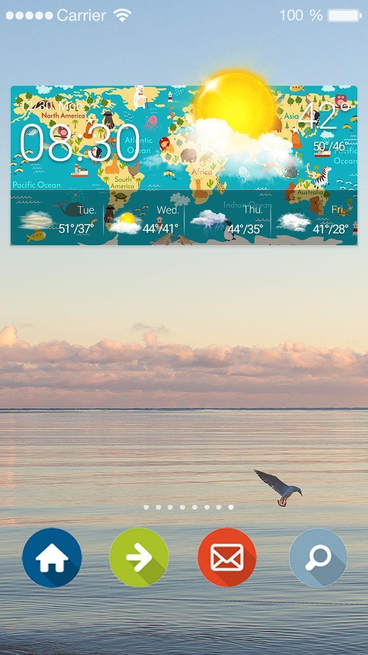 Local Weather & Clock Widget