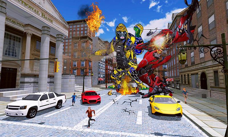 Robot Gorilla Games: Gorilla Robot Rampage Attack
