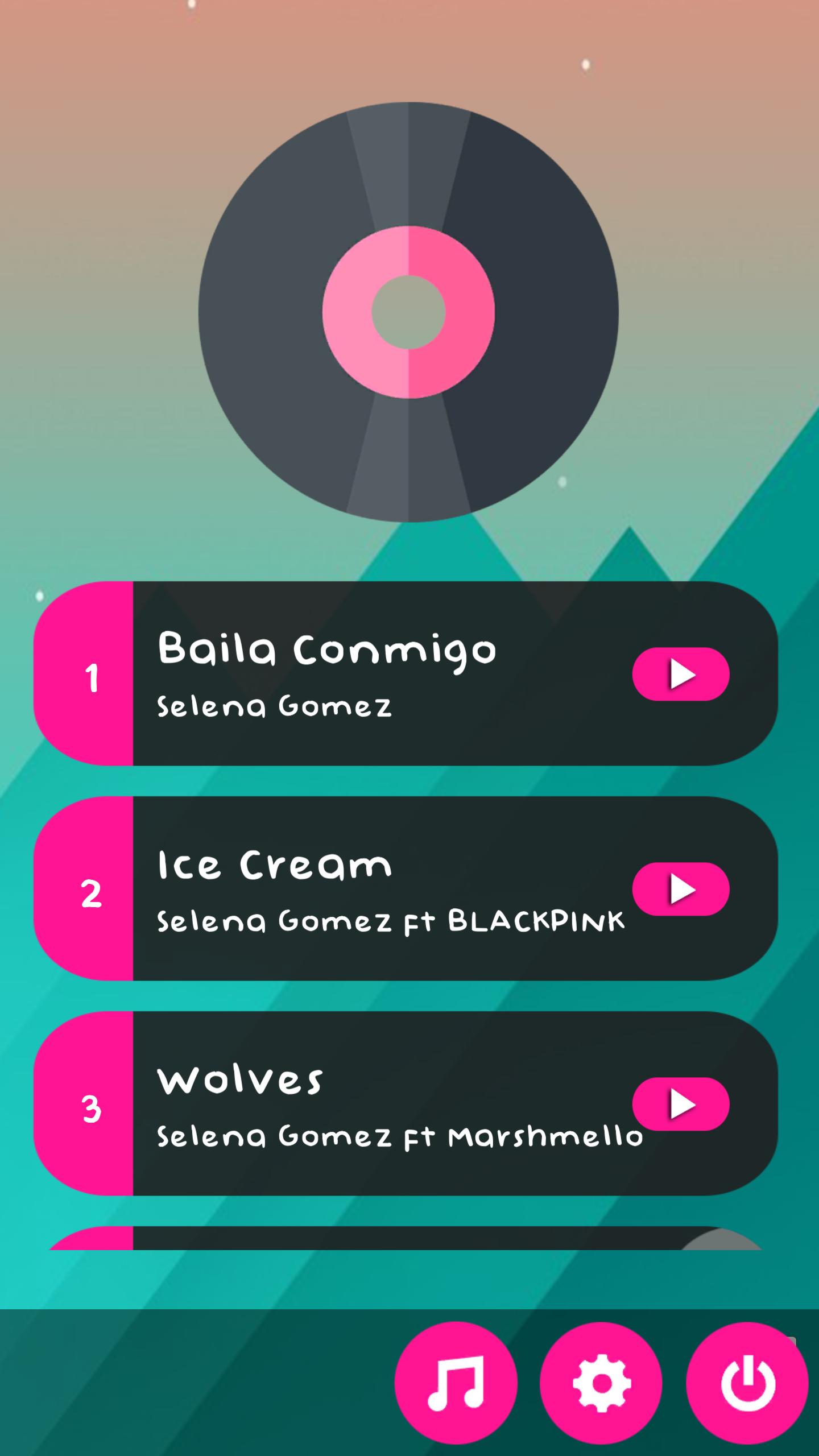 Selena Gomez Piano Tiles Game