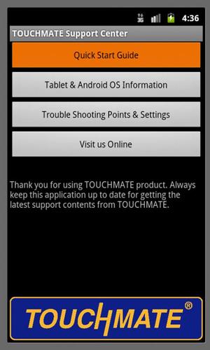 TOUCHMATE Support Center