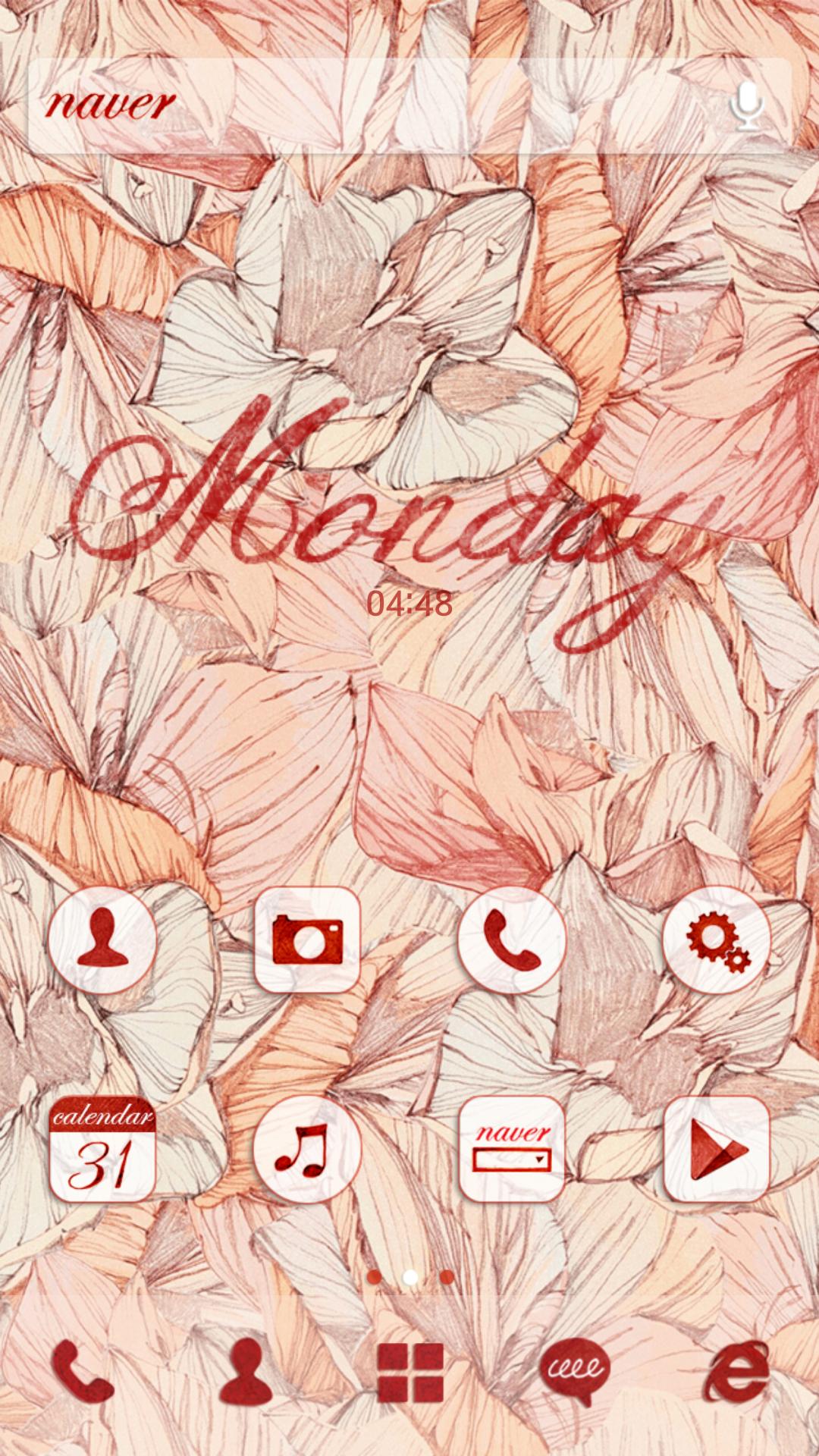Arohaflower LINELauncher Theme