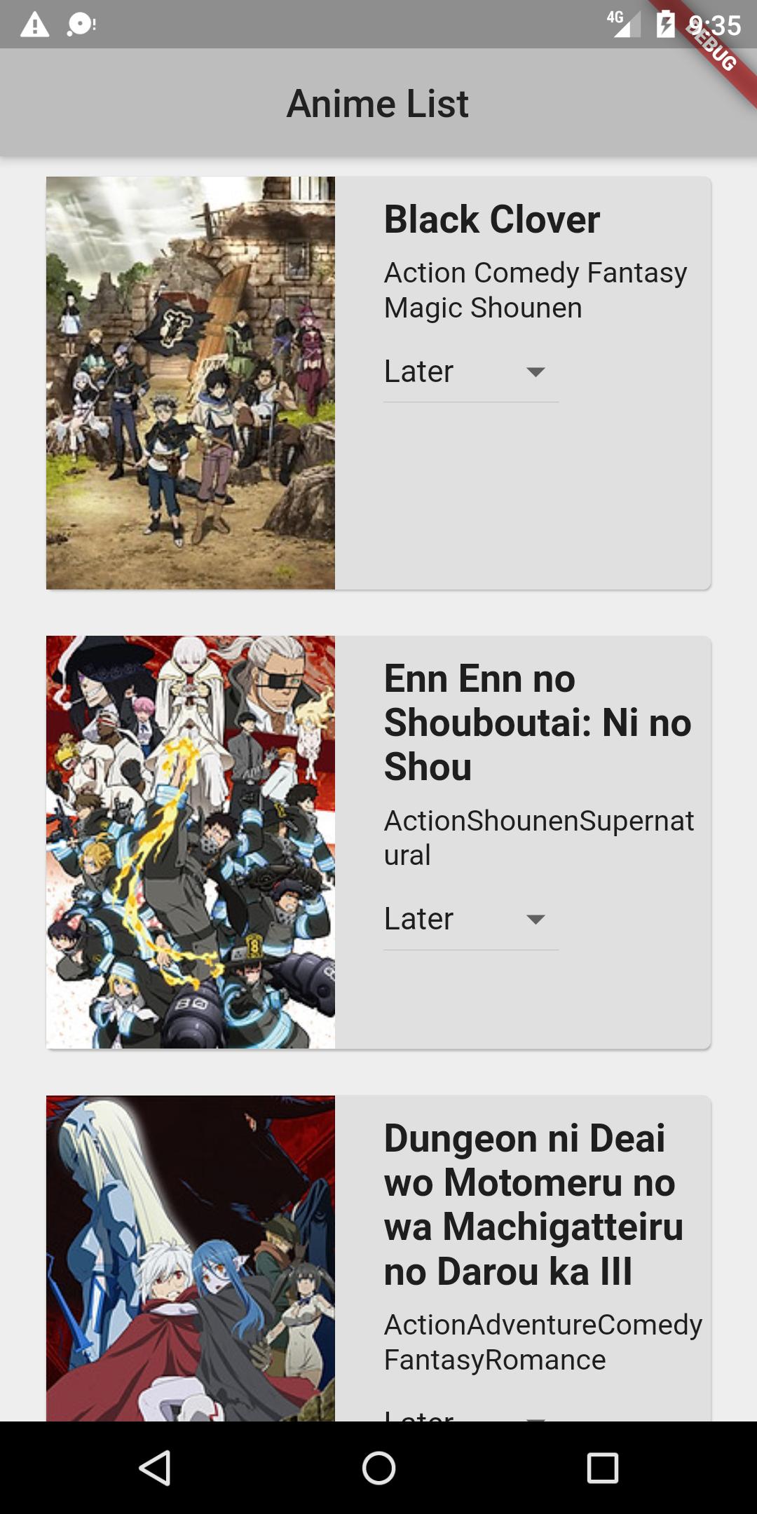 Anime List Fall 2020