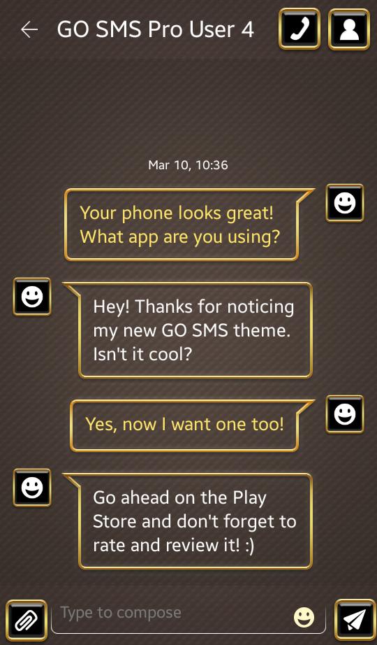 Pure Gold for GO SMS