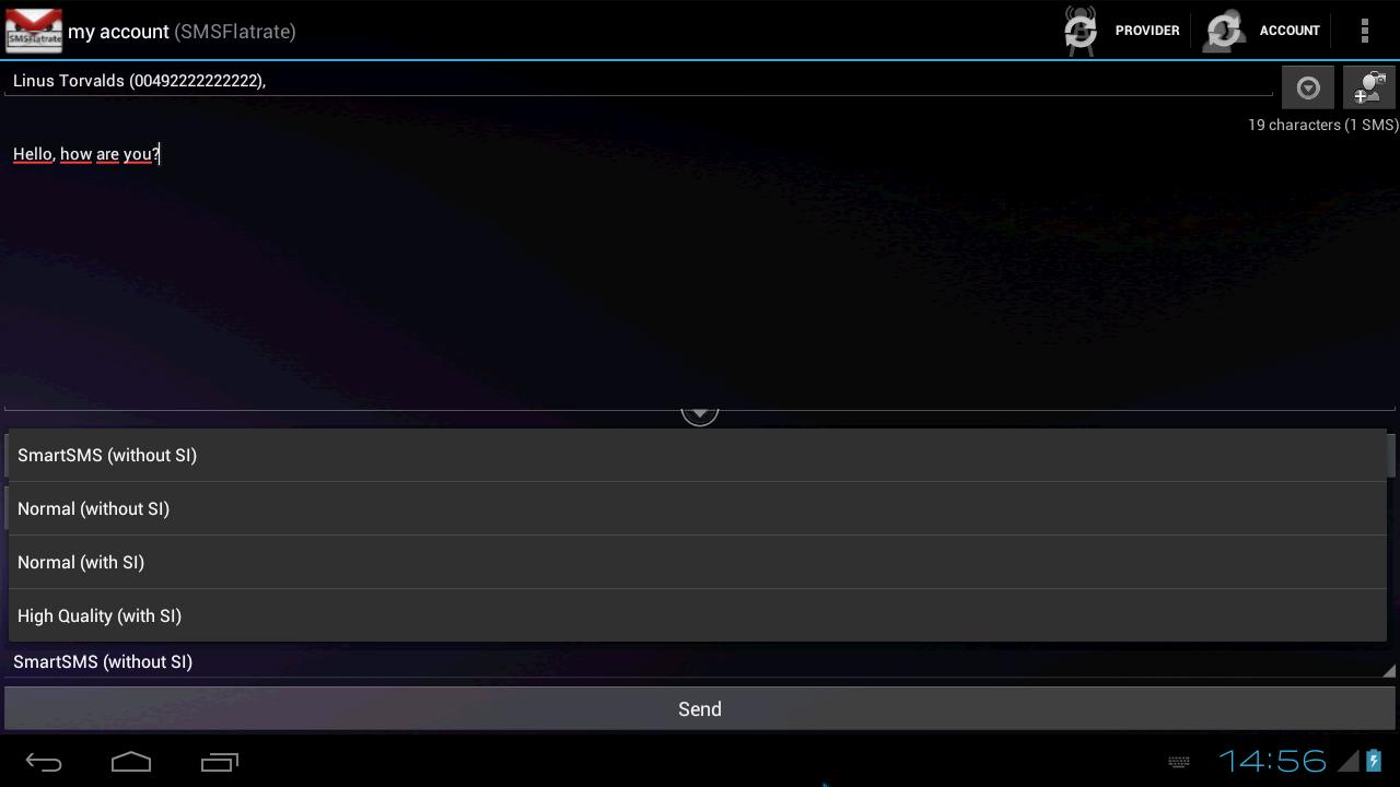 SMSoIP SMSFlatrate Plugin