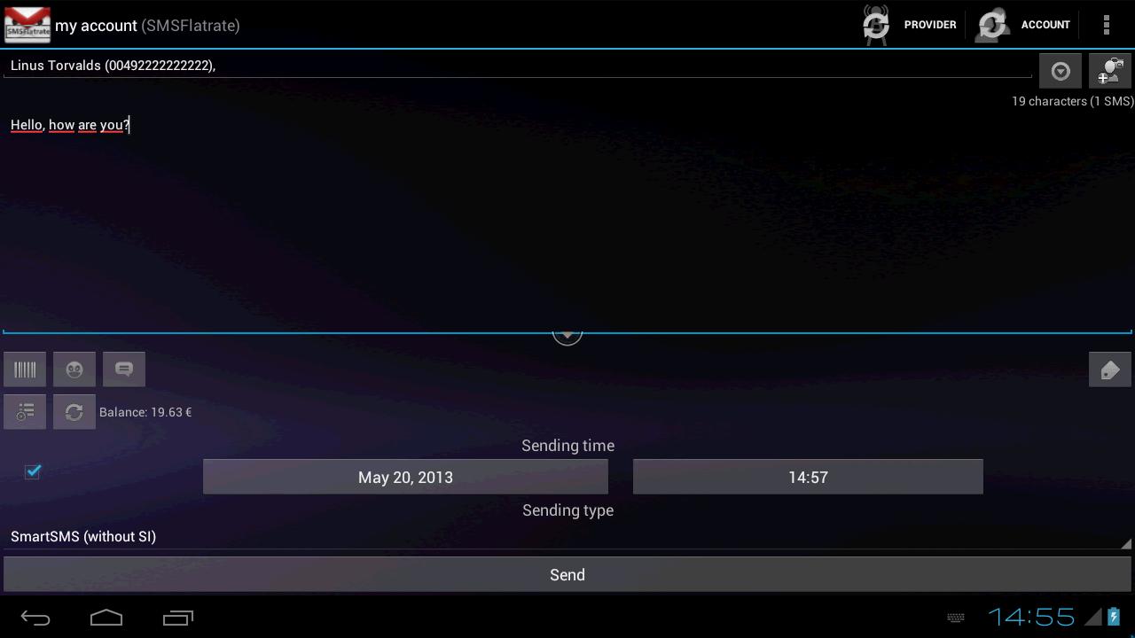 SMSoIP SMSFlatrate Plugin