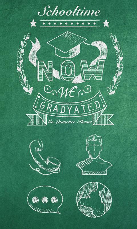 School Time GO Launcher Theme