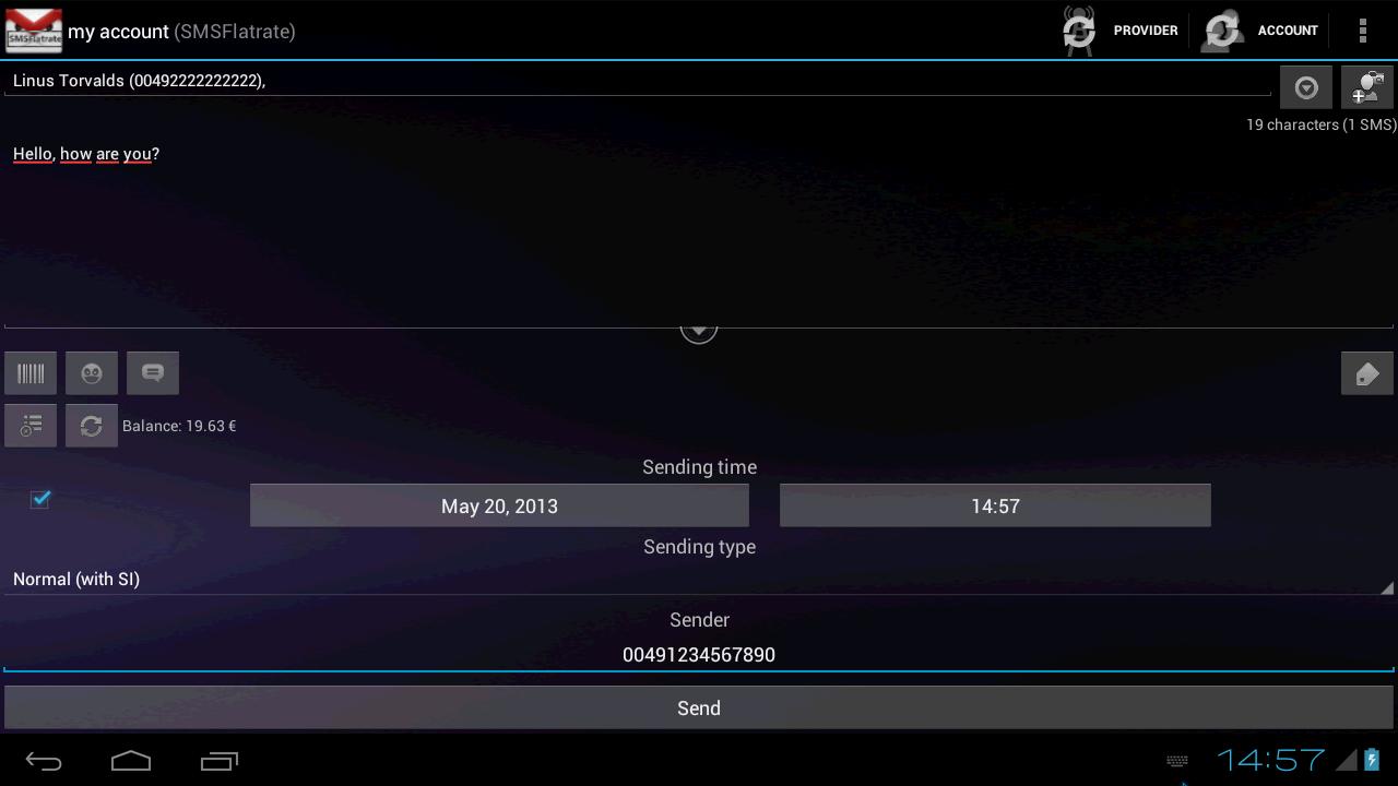 SMSoIP SMSFlatrate Plugin