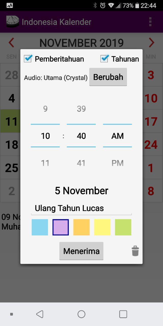 Indonesia 2021 National Holidays Calendar