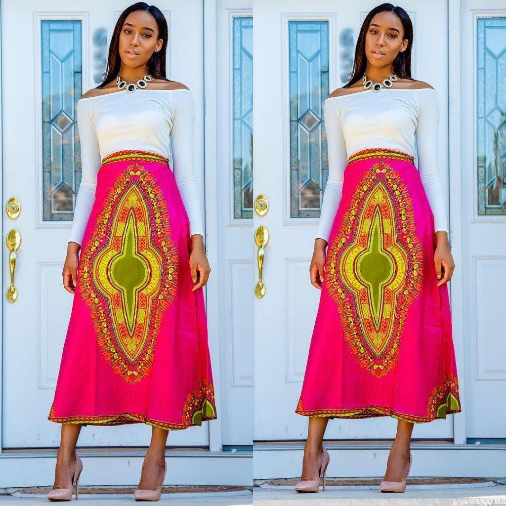 Ankara skirt fashion
